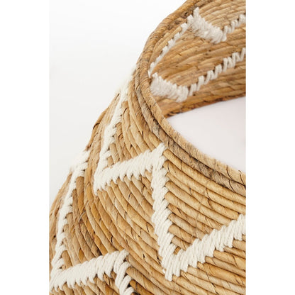 Christmas Tree Skirt - H25 x Ø50 cm - Banana Leaf - Brown, White