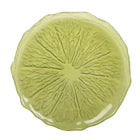 Dessertbord 21 cm glas groen citroen