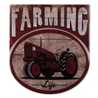 Red Iron Wall Plaque 50x56 cm
