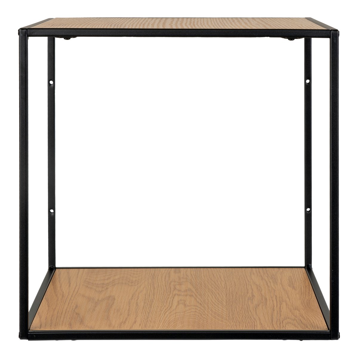 Wandplank 36x36x36 cm eikenlook zwart