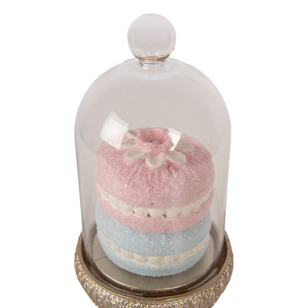 Decoratie Beeld Macarons Ø 7x17 cm Goudkleurig Kunststof