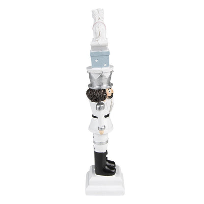 Kerstdecoratie Notenkraker 23 cm Wit Polyresin