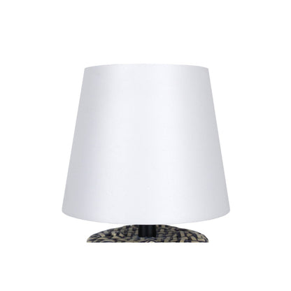 Tafellamp 29 cm zwart wit LED oplaadbaar