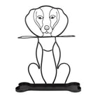 Paraplubak hond 46x15x58 cm zwart metaal