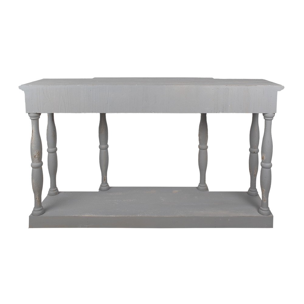 Wandtafel 142x42x85 cm grijs hout