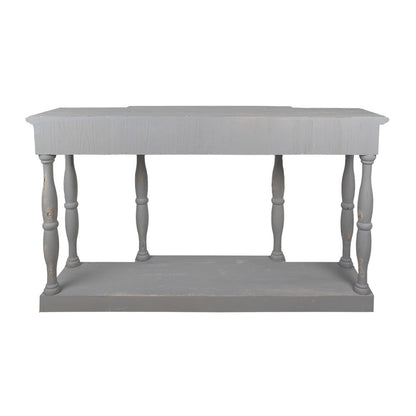 Wandtafel 142x42x85 cm grijs hout