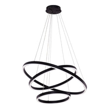 Pendant Lamp Neo Black Three Rings 40 60 80 cm Matte Black