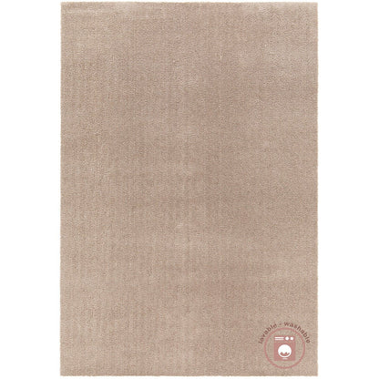 Vloerkleed 160x230 cm zandbeige machinewasbaar