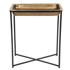 Side table 53x54x62 cm Copper-coloured Aluminium