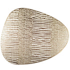Driehoeksplaat 40,5x34 cm goud plastic