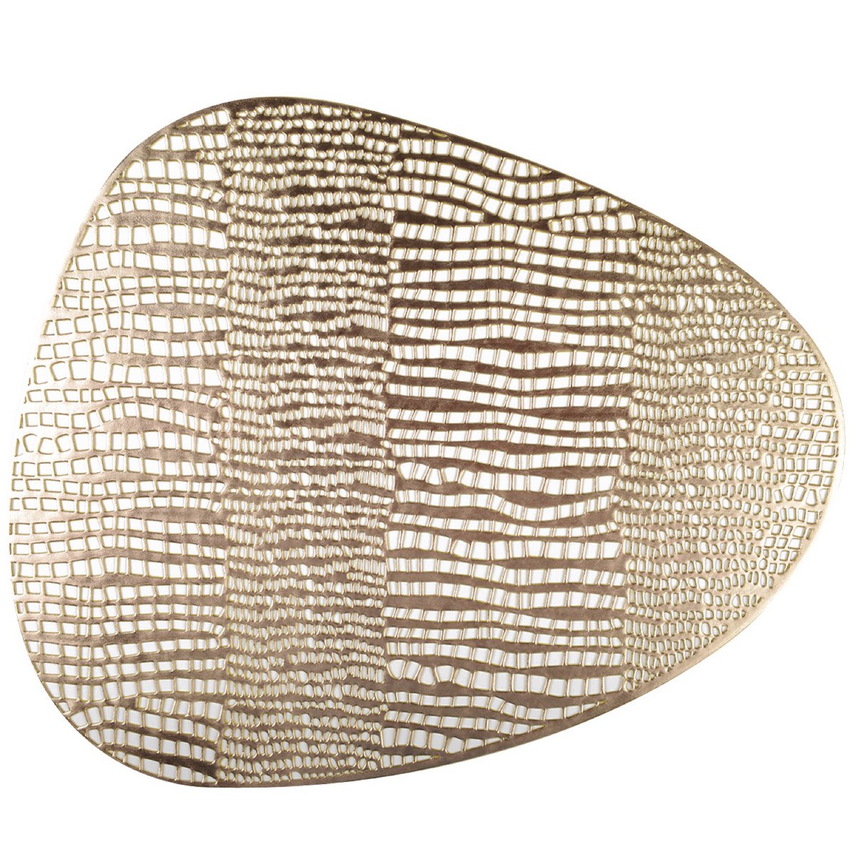Driehoeksplaat 40,5x34 cm goud plastic