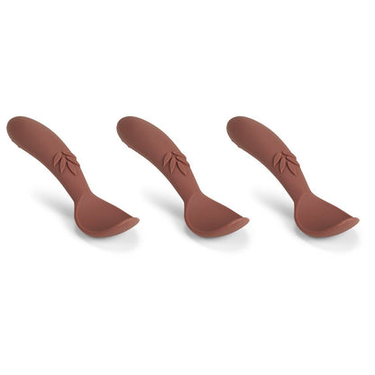 Lepel siliconen 3-pack mahonie 10,5 cm