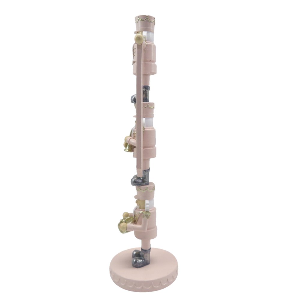 Notenkraker decoratie 30 cm roze kunststof
