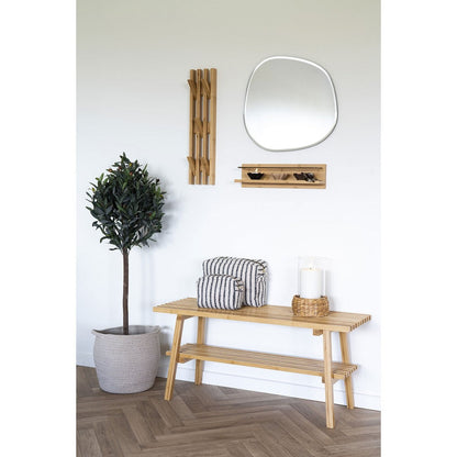 Wandplank bamboe 45x10x12 cm
