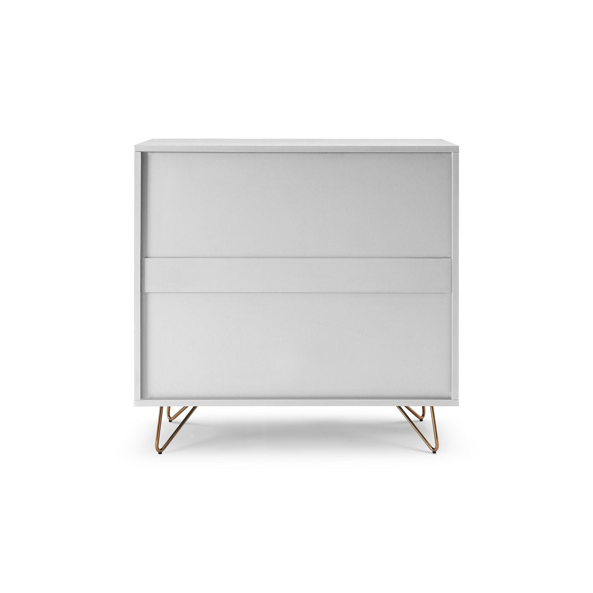 Ladekast 90x40x90 cm wit met gouden poten