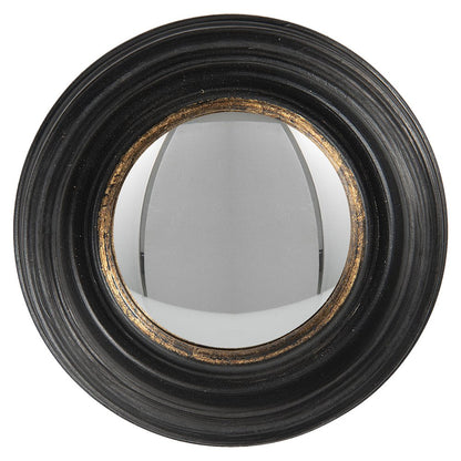 Spiegel Ø 16 cm zwart kunststof