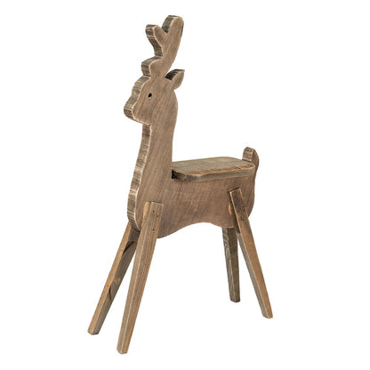 Plantenstandaard rendier 69 cm bruin hout