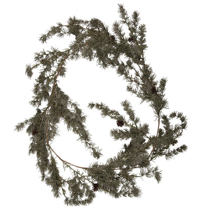 Kerstguirlande 180 cm groen hout