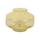 Vaas glas geel 22 cm