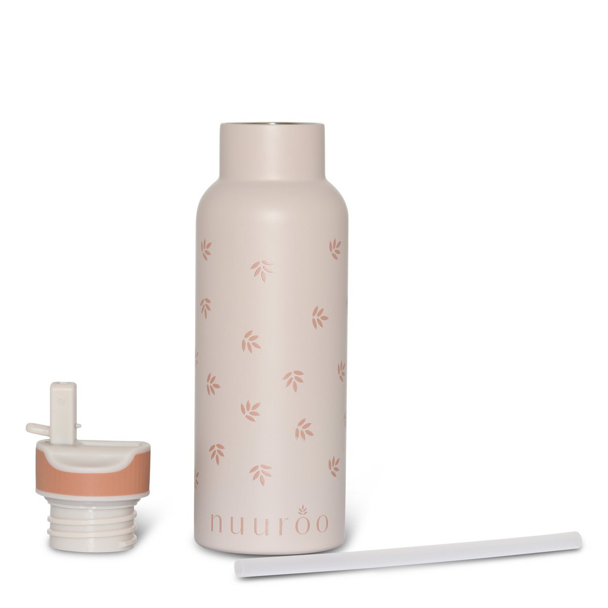 Waterfles roestvrijstaal 500 ml kurkblad