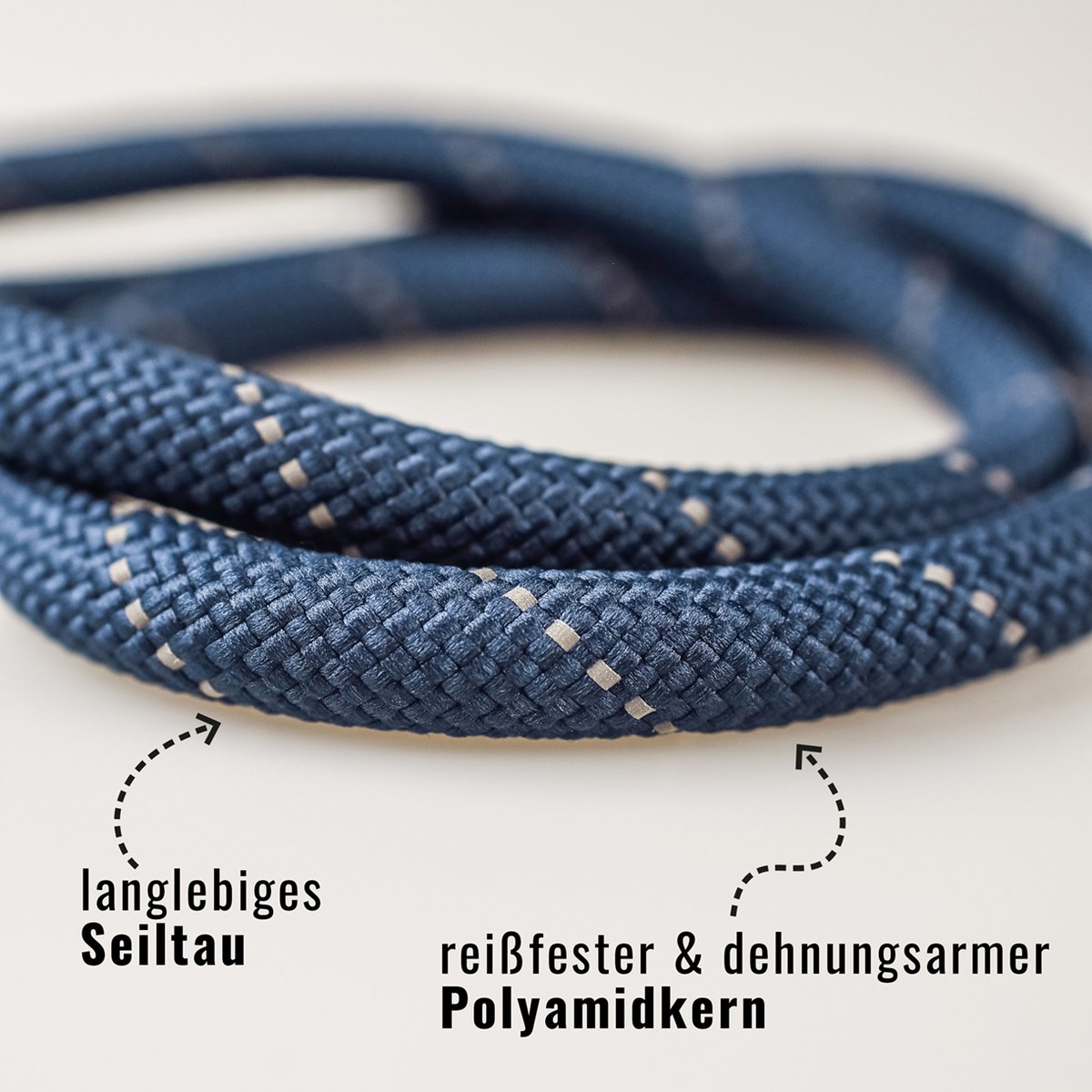 Hondenriem 120 cm leer polyamide