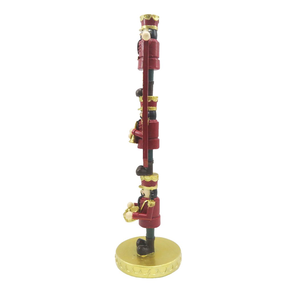 Notenkraker decoratie 30 cm rood goud