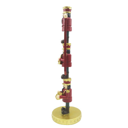 Notenkraker decoratie 30 cm rood goud