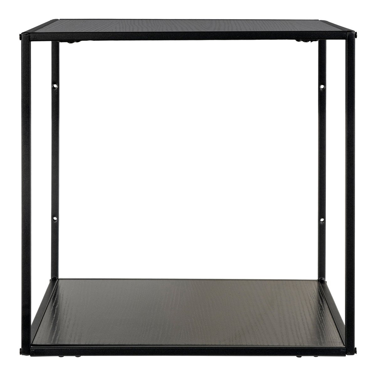 Wandplank 36x36x36 cm staal zwart