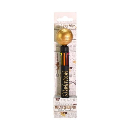 Harry Potter ballpoint pen, multicolor ballpoint pen with golden snitch