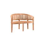 Banana-shaped garden bench, 120 cm, teak