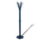 Staande kapstok 14 haken metaal blauw