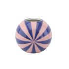 Bloemvaas Swirl pink blauw 15x15x13.5 cm dolomiet