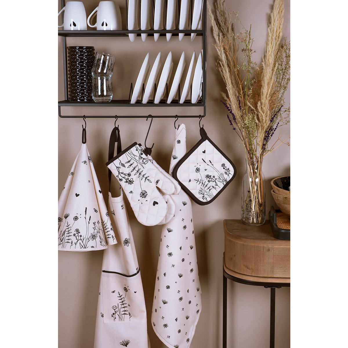 Decoratie Kan Zwart, Keramiek 14x9x20 cm / 1000 ml