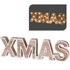 Houten letters 38 cm 25 LED warm wit