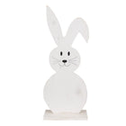 Houten konijn decoratie 26 cm wit