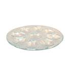 Glazen eierhouder 22,5x22,5x2 cm transparant