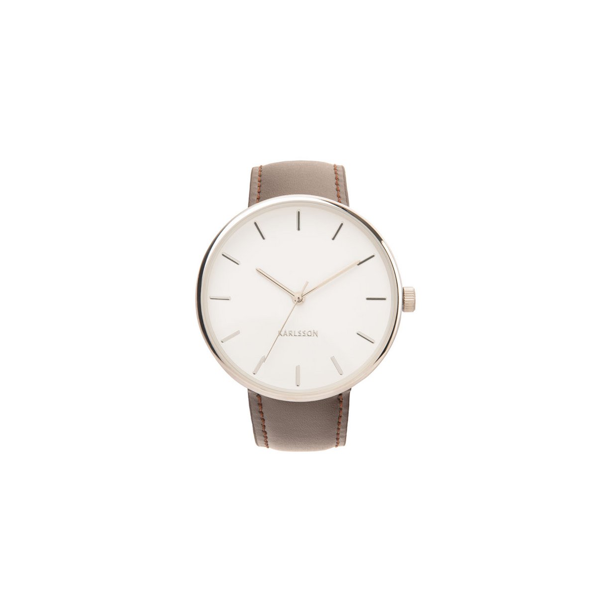 Herenhorloge Karlsson staalzwart 4 cm