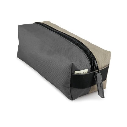 Etui grijs 7,5x21x8,5 cm gerecycled polyester