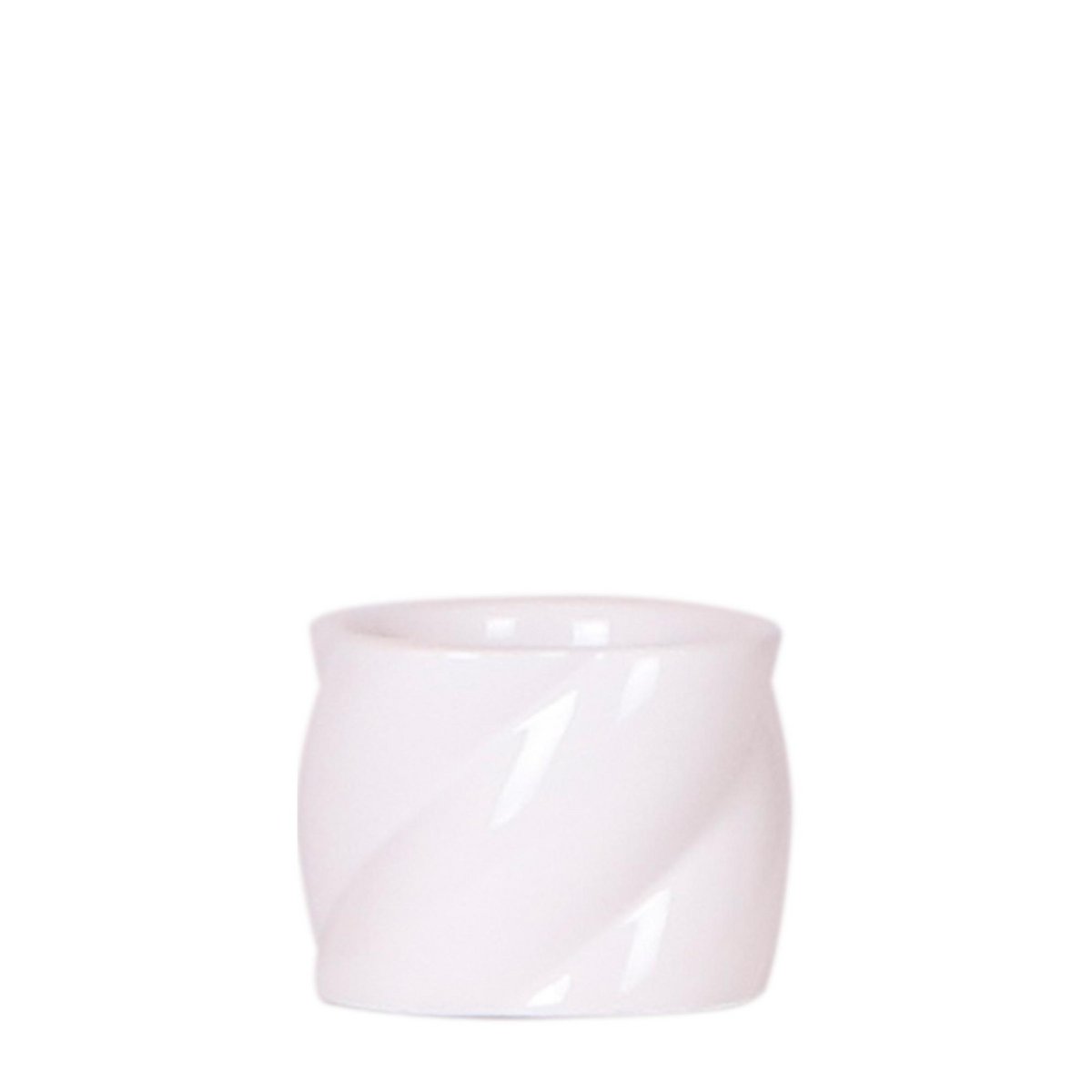 White Decorative Pot Ceramic Ø6 cm