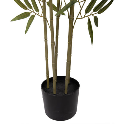 Kunstplant bamboe 160 cm groen kunststof