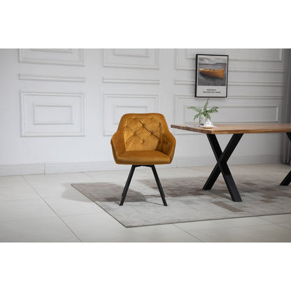 Eetset 160x90 cm massief acacia fluweel