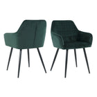 Fauteuil set 2 fluweel