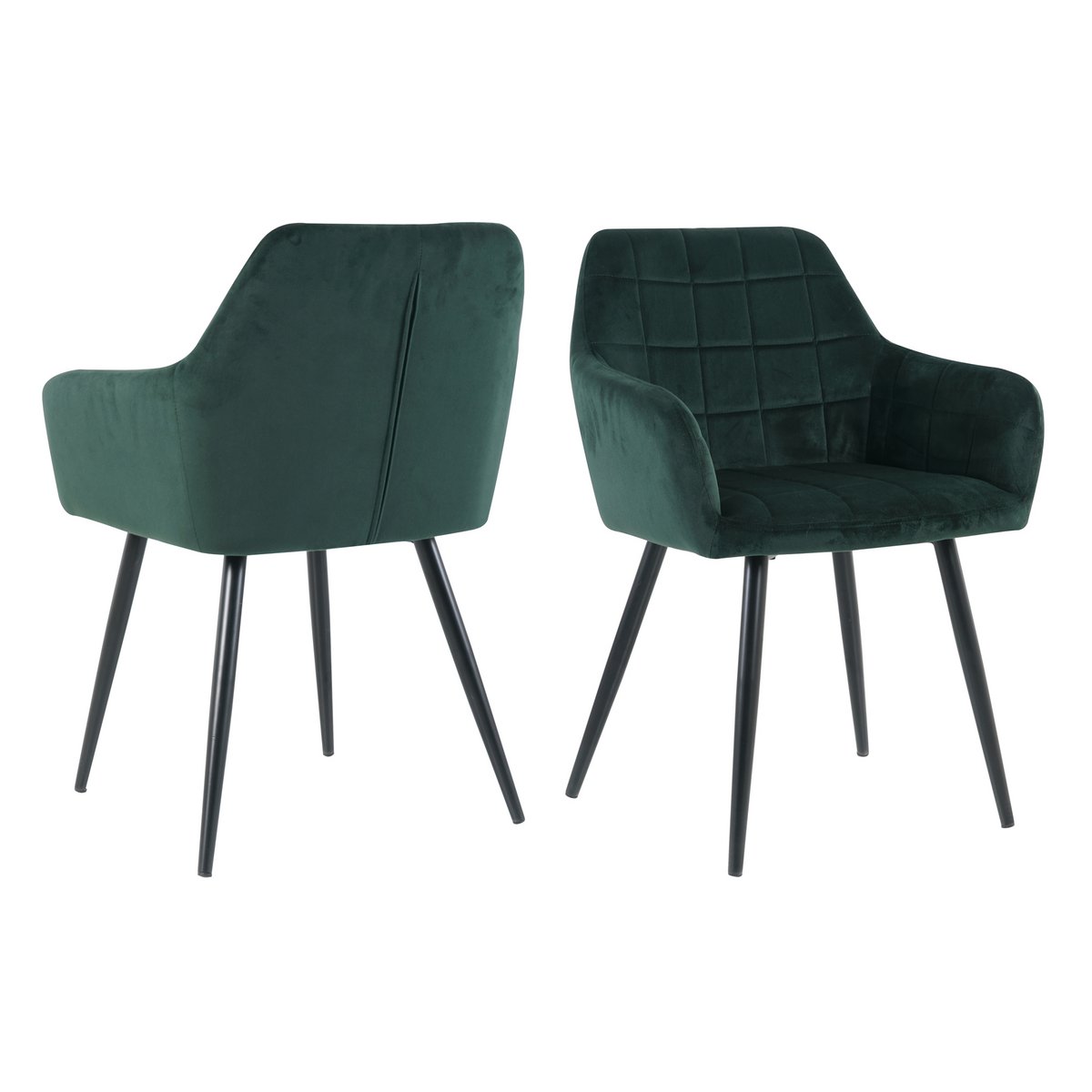 Fauteuil set 2 fluweel