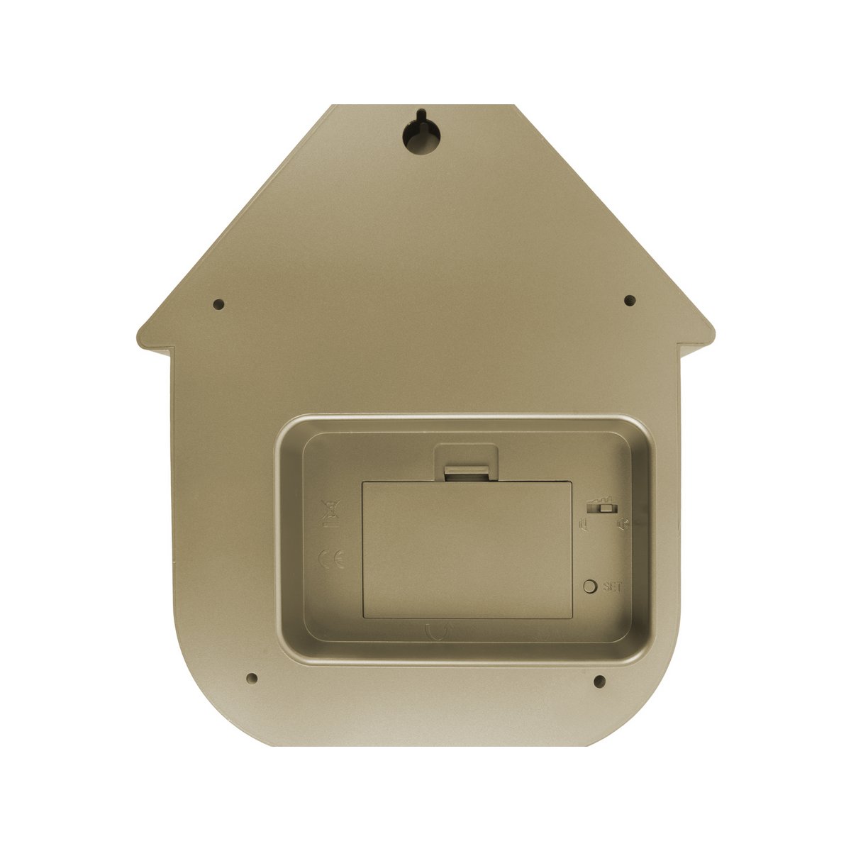 Wandklok Karlsson koekoek 22x41 cm goud