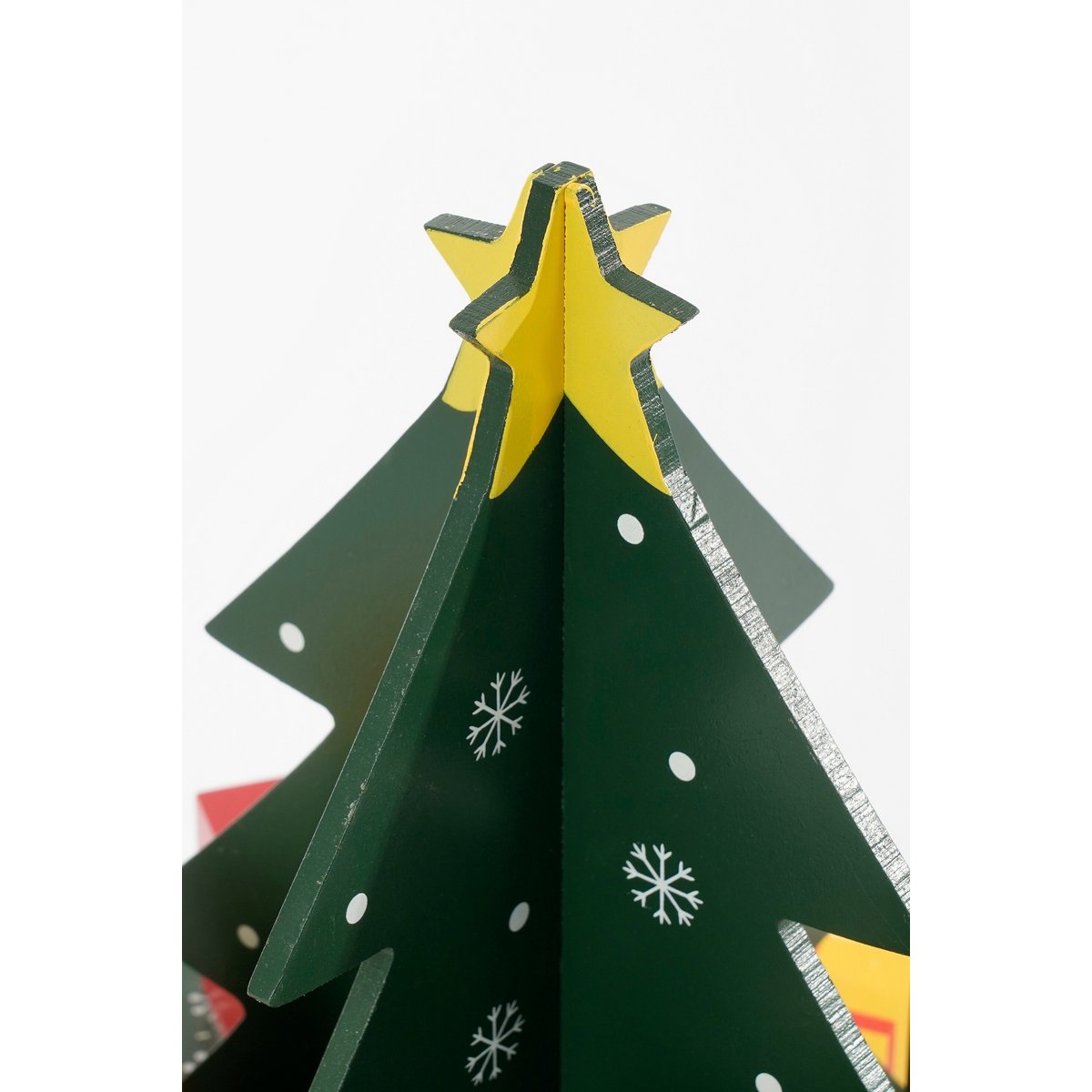 Adventskalender groen MDF 30x27.5 cm