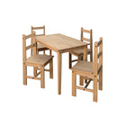 Eetgroep grenen 1 tafel 4 stoelen