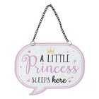 Text board 17x13 cm White Iron Wall Plate