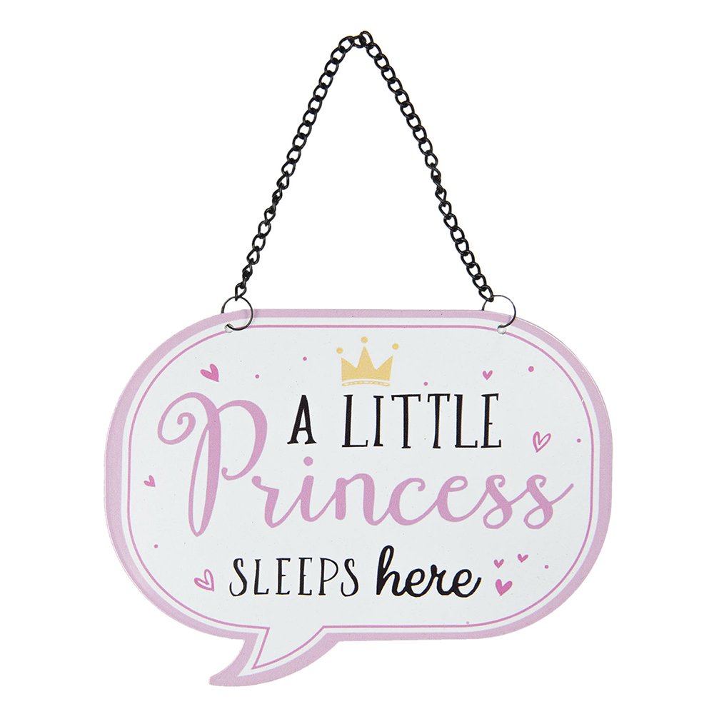 Text board 17x13 cm White Iron Wall Plate