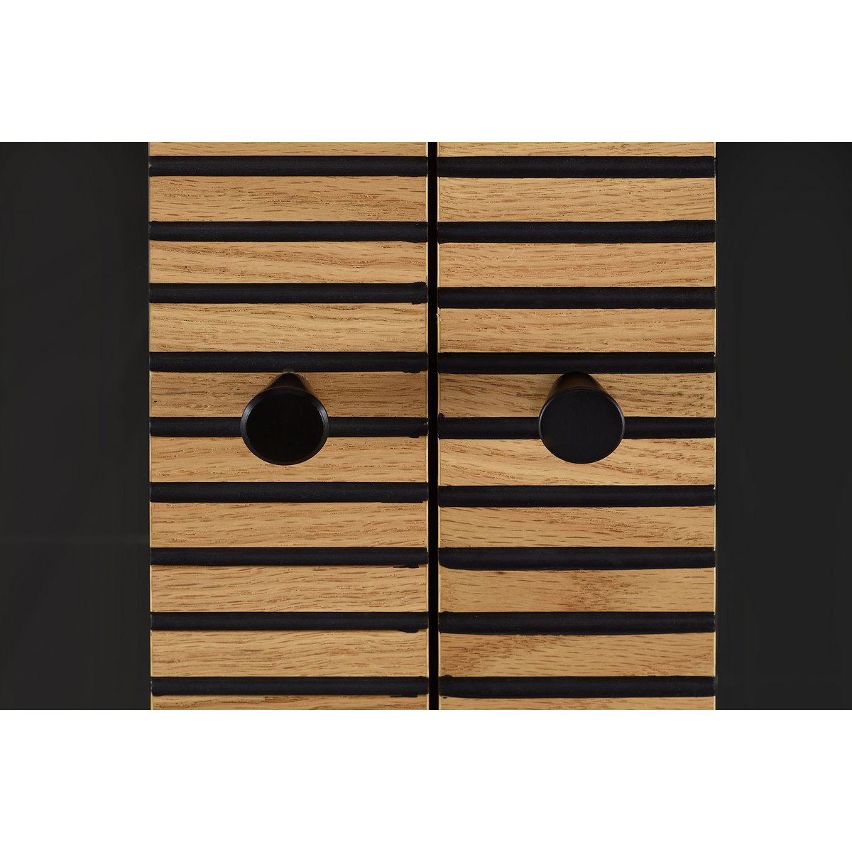 Vitrinekast 79x43x179 cm eikenfineer metaal