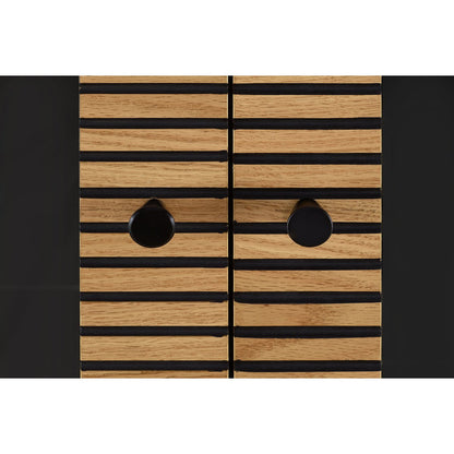 Vitrinekast 79x43x179 cm eikenfineer metaal